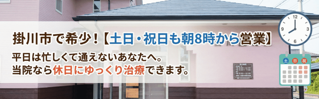 朝8時からでおすすめ
